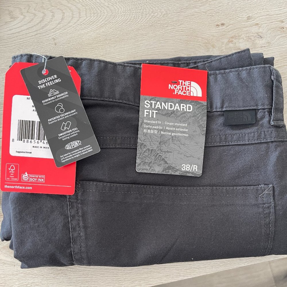 North Face Men's MOTION Pants - Asphalt Grey - 36 or 38 Reg - Standard Fit - Picture 3 of 8
